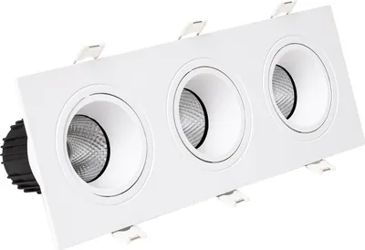 Produktbild von LED Downlight Quadratisch Schwenkbar 21W Schnitt 235x75 mm 2700K Weiß Warmweiß