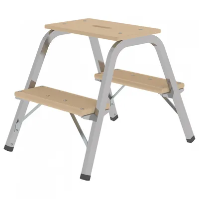 Produktbild von MUNK Stahl-Holz-Tritt 2 Stufen