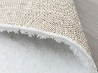 Produktbild von Steffensmeier Hochflor Teppich Kimo | Shaggy Langflor Teppich | Wohnzimmer, Schlafzimmer, Weiß, Größe: 240x290 cm