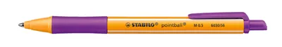 Image de Stylo à bille rétractable - STABILO pointball - Stylo simple - violet