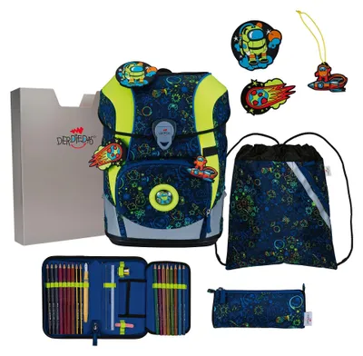 Obrázek produktu pro DerDieDas ErgoFlex Tiny Neon Crazy 5dílná sada brašen