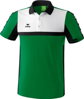 Produktbild von Erima CLASSIC 5-CUBES Poloshirt smaragd/schwarz/weiß S
