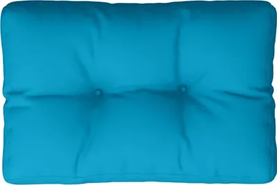 Produktbild von vidaXL Palettenkissen Hellblau 60x40x12 cm Stoff
