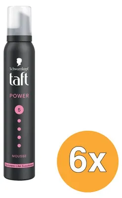 Productafbeelding van 6x Taft Haarmousse – Power Cashmere 200 ml