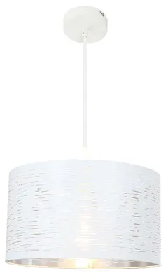 Produktbild von LED Pendelleuchte, Hängelampe, Metall, weiß, rund, H 120 cm