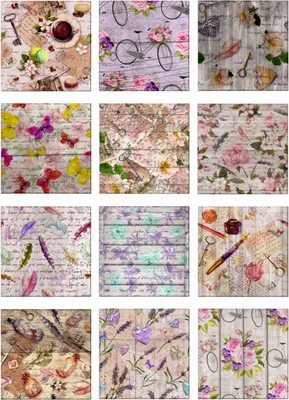 Image de Sanders & Sanders sticker mural pages d'un livre botanique avec fleurs et plantes multicolore 65 x 85 cm