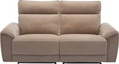 Produktbild von Relaxsofa 3-Sitzer elektrisch - Stoff - Taupe - DJARALO