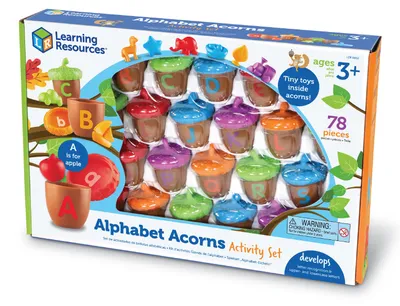 Immagine prodotto di Risorse didattiche Ghiande dell'alfabeto Set di attività per bambini