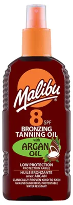 Productafbeelding van Malibu Bronzing bruiningsolie met arganolie SPF8 200 ml