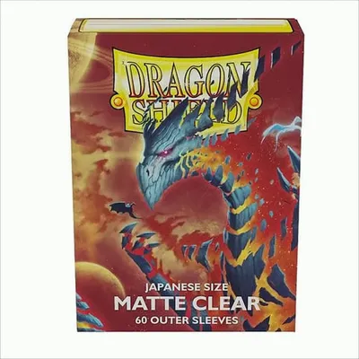 Produktbild von Dragon Shield Japanische Matte Clear Outer Sleeves (60 Outer Sleeves)