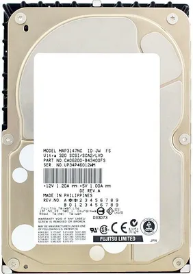 Produktbild von Festplatte Fujitsu MAP3147NC 147GB 10000Rpm SCSI 80pin 3,5''
