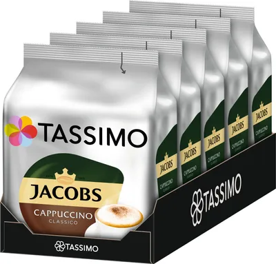 Produktbild von Tassimo Jacobs Cappuccino Classico (5 x 8 Getränke)