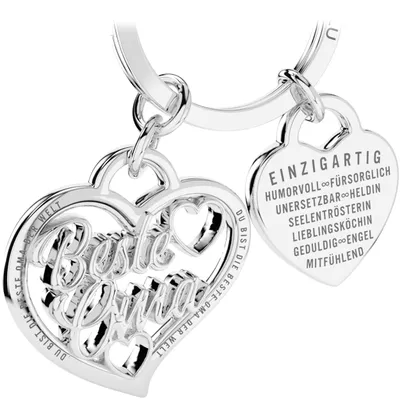 Produktbild von LANOLU Schlüsselanhänger Beste Oma, Anhänger beste Oma Schlüsselanhänger, Geschenk für Oma zum Muttertag, Geburtstagsgeschenk Oma