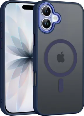 Immagine prodotto di Custodia per iPhone 17 Custodia MagSafe compatibile con il telaio della fotocamera in metallo Custodia a calamita Protezione dei bordi in TPU