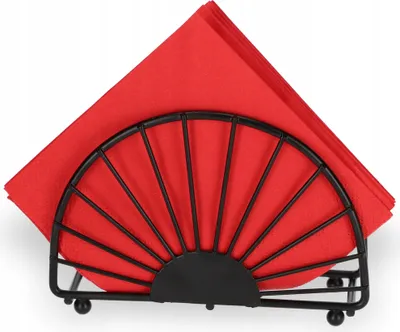 Produktbild von KADAX Serviettenhalter "Detrier", Serviettenständer aus Edelstahl, Schwarz,