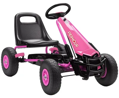 Immagine prodotto di Triciclo rosa per bambini con sedile regolabile, adatto a bambini dai 3 agli 8 anni | Colore: Rosa | Dimensioni: 61x110x62 cm