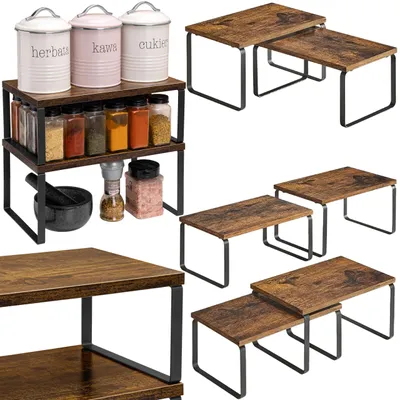 Produktbild von Set mit 2 GINGER RUSTIC Bambusregalen