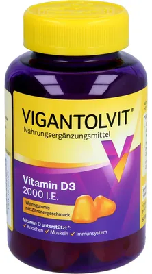 Obrázek produktu pro Vigantolvit 2000 I.U. Vitamin D3 Softgels 60 ks