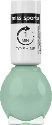 Obrázok produktu pre Miss Sporty | Lak na nechty - #133 1 Min To Shine - Mint Green - 7 ml - rýchloschnúci