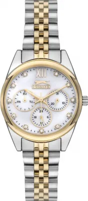 Produktbild von Damenarmbanduhr SLAZENGER SL.09.1990.4.03 in goldener Mode als Geschenk