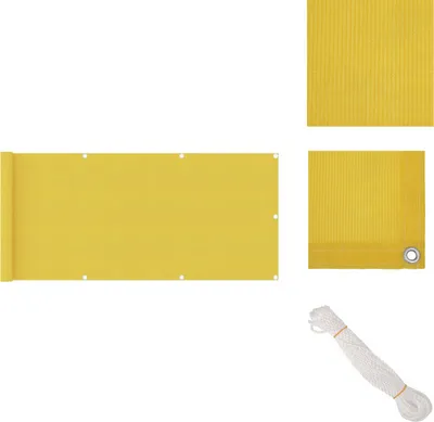 Obrázok produktu pre vidaXL Balkónová zástena žltá 75x500 cm HDPE - Slnečníky a tienidlá
