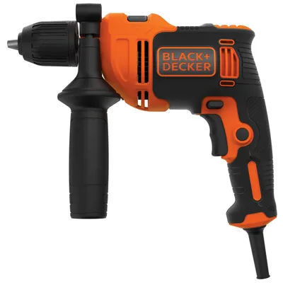 Obrázek produktu pro Black & Decker BEH550-QS, Vrtačka s pistolovým držadlem, Rychloupínací, 2800 ot/min, 2 cm, 1,3 cm, 1,3 cm
