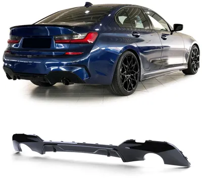 Obrázek produktu pro Difuzor, černý, lesklý, pro BMW řady 3, modelové roky 2018/11 - 2025/12