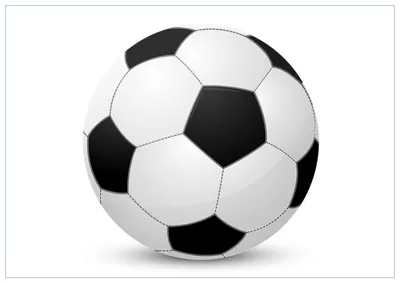 Produktbild von Wallario Premium Glasbild, freischwebende Optik, kräftige Farben, Größe 100 x 70 cm Motiv Fußball klassisch vor weißem Hintergrund