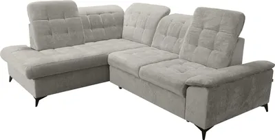Produktbild von Robin Inspire Ecksofa Mit Schlaffunktion Bettkasten L Form Sofa Eckcouch Schlafcouch Freistehend Verstellbare Sitztiefe Rückenhöhe Neo 268 x 210 x 90 cm Links Warmgrau