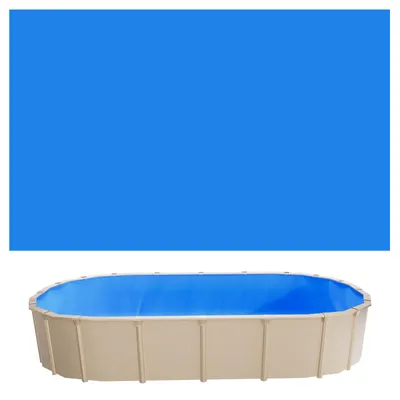 Produktbild von VEVOR Poolinnenfolie 3,75x6,1 m, Poolfolie für 120 cm Wandhöhe, Ersatzfolie aus PVC, Innenhülle 0,4 mm Stärke, Schwimmbadfolie UniBead, Austauschfolie, Geeignet für Oberirdische Pools, Blau