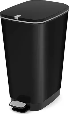 Produktbild von Tretabfalleimer, KIS Chic Bin Style, 42.5L, Polypropylen, Schwarz, Geruchsdicht, Anti Rutsch