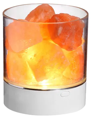 Obrázok produktu pre Nočné svetlo z himalájskej soľnej kryštálovej lampy, 7 farieb, LED lampa z horského krištáľu, prenosná, USB, prirodzené čistenie vzduchu, do auta, domova, kancelárie, spálne, dekorácia na stôl
