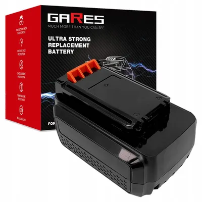 Zdjęcie produktu dla Gares Wkład do Akumulatora Black Decker LBX1540 LBXR36 CST800 LHT2436 | 40 V 2 Ah Inny | Pakiet Ogniw do Regeneracji | Wysoka Wydajność Gares®