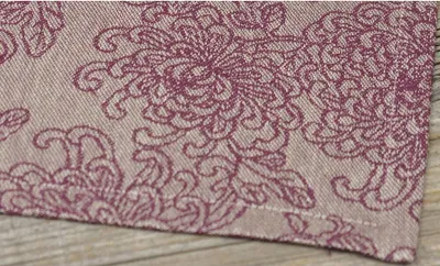 Produktbild von Tischdecke CLEO Blumen Paisley lila, Leinen & Baumwolle, in 147x180 cm