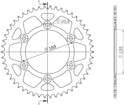 Immagine prodotto di In Acciaio Passo 520 - Z 48 Denti (Dis.10320)