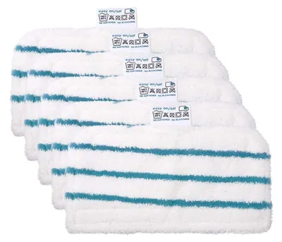 Produktbild von 5 Stück Waschbar Mikrofaser Pad für Black & Decker Steam Mop FSMH1321JMD, FSM1605, FSMH13151SM, FSM1616, FSM1630, FSMP20