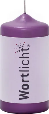 Produktbild von Bulla Wortlicht Kerze, Meditation – Leuchtende Gedanken, Hibiskus