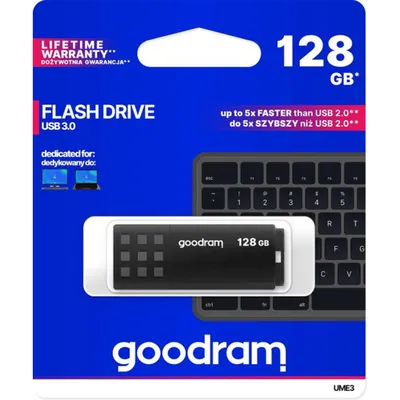 Produktbild von Goodram UMM 3 USB-Stick 128 GB USB 3.0 - Datenspeicher - Memory Stick - Speicherstick -  Schnelle Performance, universelle Kompatibilität