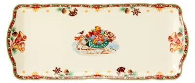Obrázok produktu pre Obdĺžnikový podnos 34,5 x 15 cm MARIE-LUISE WEIHNACHTSNOSTALGIE, Seltmann Weiden