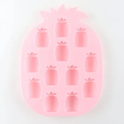 Produktbild von Eiswürfelform Ananas Rosa - Eiswürfelformen - Eisformen - Silikon Eiswürfelform - Eiswürfelbereiter - Ananas Eiswürfel - Cocktail Eiswürfel