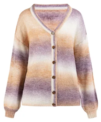 Immagine prodotto di Cardigan da donna ALBEE - beige, lilla, multicolore.
Cardigan da donna ALBEE - beige, lilla, multicolore, taglia M/L
