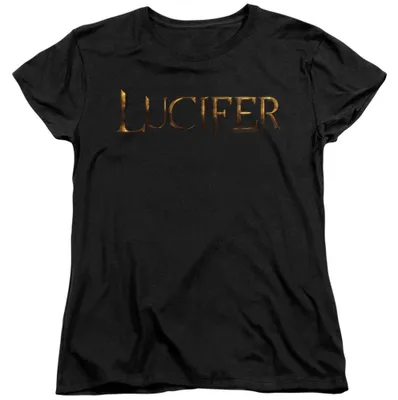 Produktbild von Lucifer - T-Shirt für Damen, Ringgesponnene Baumwolle, Anliegend TV35942 (XXL) (Schwarz)