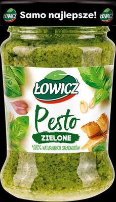 Zdjęcie produktu dla Łowicz Pesto Zielone Z Bazylią 180 G