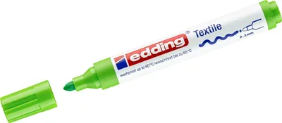 Produktbild von Edding - Textilmarker 4500 rund 2-3mm hellgrün | 10 Stück