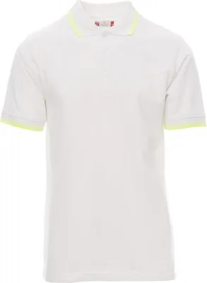 Produktbild von Herren Poloshirt "SKIPPER" - Payper Weiss/Neongelb S