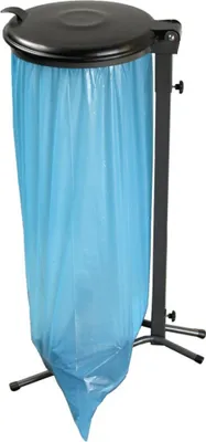 Produktbild von Müllsackständer 70-120 L grün m. K-deckel grau