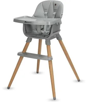 Produktbild von Bebeconfort Avista 2, Umbaubarer Hochstuhl, Gepolsterter Sitz, Grau, Einfarbig, 5-Punkt, Polyester