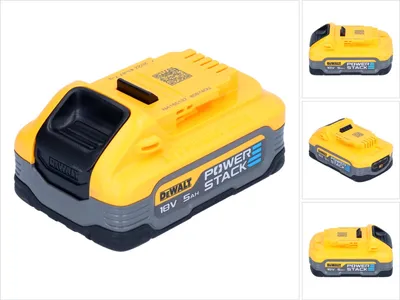 Zdjęcie produktu dla Akumulator DeWalt DCBP 518 Powerstack 18 V 5,0 Ah / 5000 mAh XR Li-Ion - ze wskaźnikiem poziomu naładowania