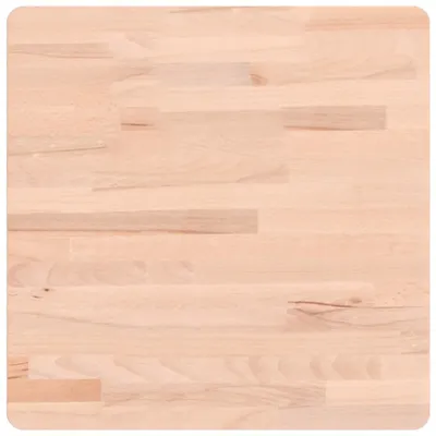 Image de vidaXL Plateau de table 50x50x2,5 cm Carré en bois massif de hêtre