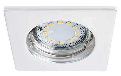 Produktbild von LED Einbauleuchte Lite aus Metall weiß B:8cm H:8cm IP44